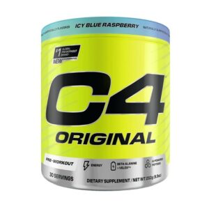 C4 Pre Workout Powder 2 x 282g Packs Icy Blue Raspberry Cellucor Energy